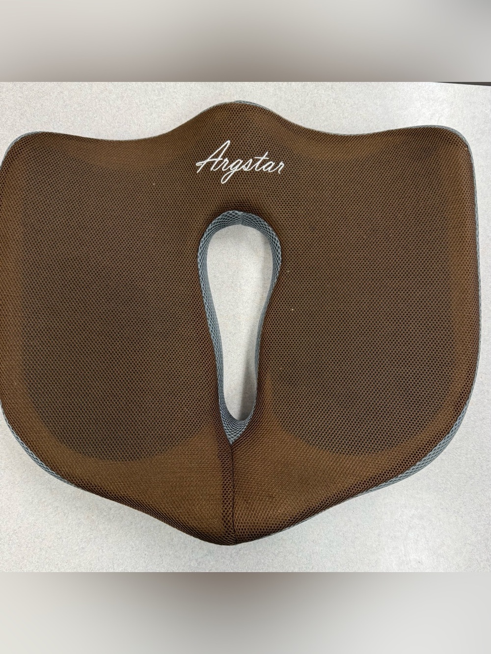 Brown Memory Foam Coccyx Seat Cushion for Tailbone Comfort